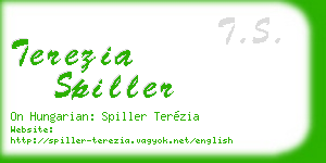 terezia spiller business card