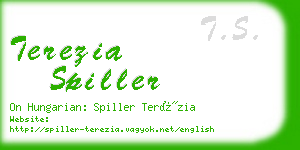 terezia spiller business card